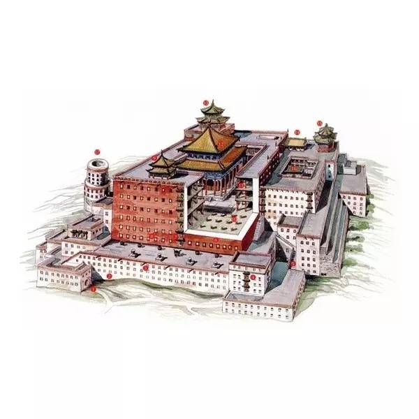 穿墻透壁，手繪中國古代經(jīng)典古建筑