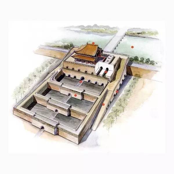 穿墻透壁，手繪中國古代經(jīng)典古建筑