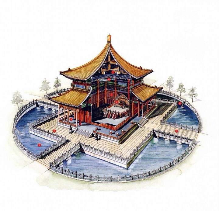 穿墻透壁，手繪中國古代經(jīng)典古建筑