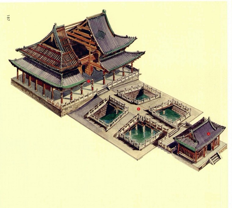 穿墻透壁，手繪中國古代經典古建筑