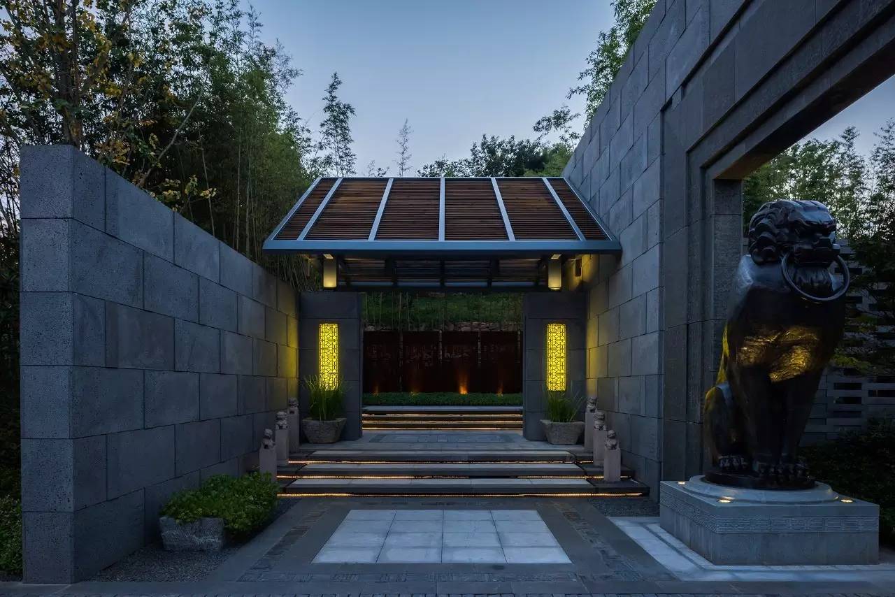 100個(gè)新中式入口，中國(guó)新中式建筑的精髓