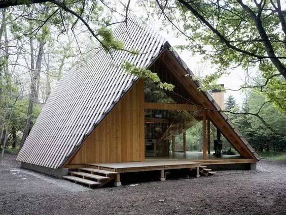 新中式建筑，創(chuàng)意三角屋