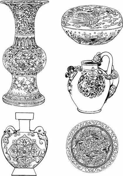 青花瓷素材圖案欣賞，中國(guó)傳統(tǒng)藝術(shù)就是這么美
