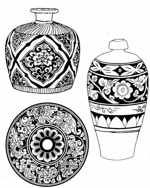 青花瓷素材圖案欣賞，中國(guó)傳統(tǒng)藝術(shù)就是這么美