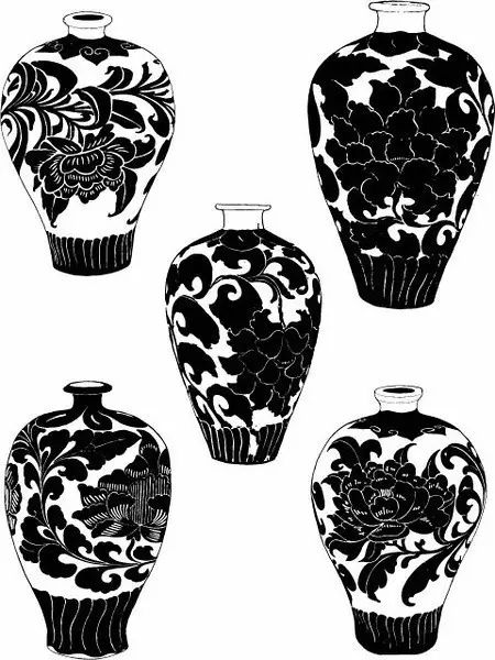 青花瓷素材圖案欣賞，中國(guó)傳統(tǒng)藝術(shù)就是這么美
