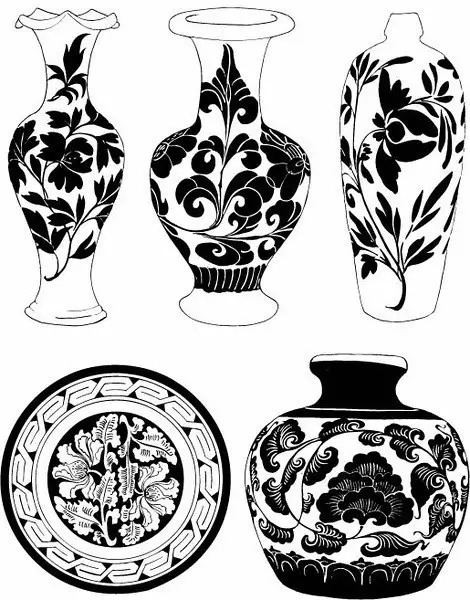 青花瓷素材圖案欣賞，中國(guó)傳統(tǒng)藝術(shù)就是這么美