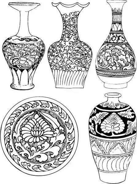 青花瓷素材圖案欣賞，中國(guó)傳統(tǒng)藝術(shù)就是這么美