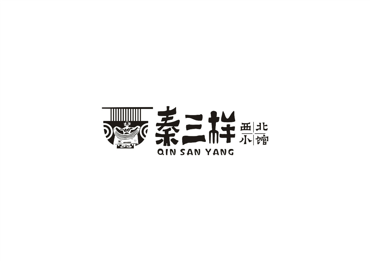 8款時尚中國元素品牌logo，古典韻味餐飲logo設計