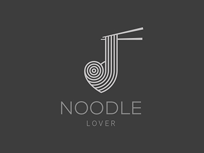 個性鮮明面條logo，精美面館簡易logo