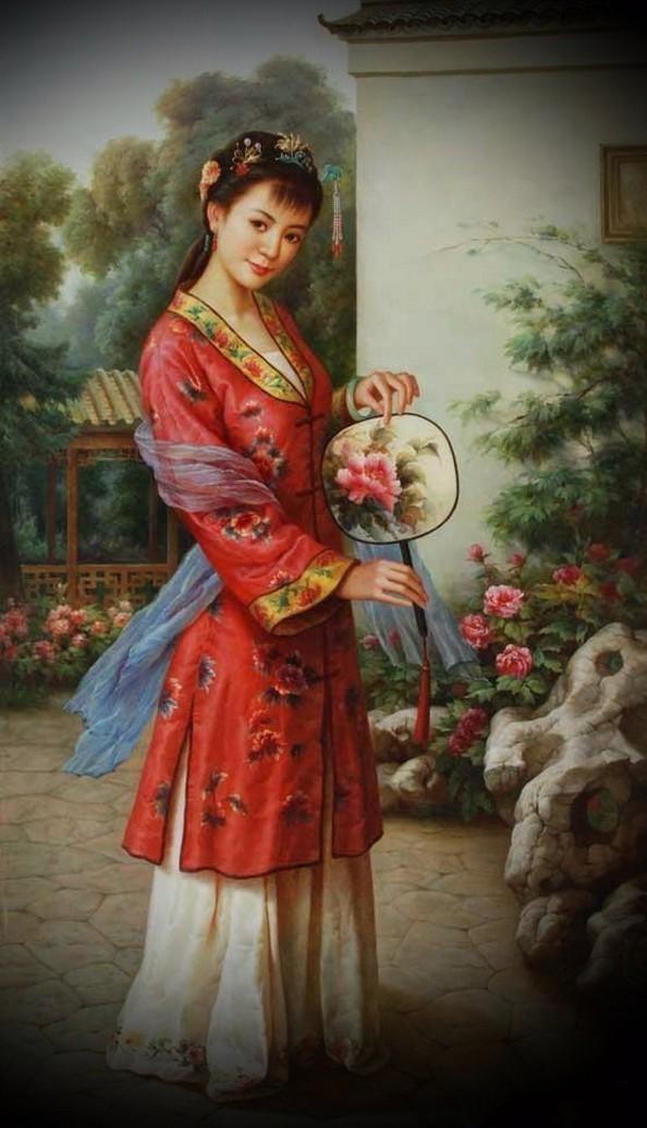 紅樓夢金陵十二釵油畫，中國文化與西方藝術(shù)