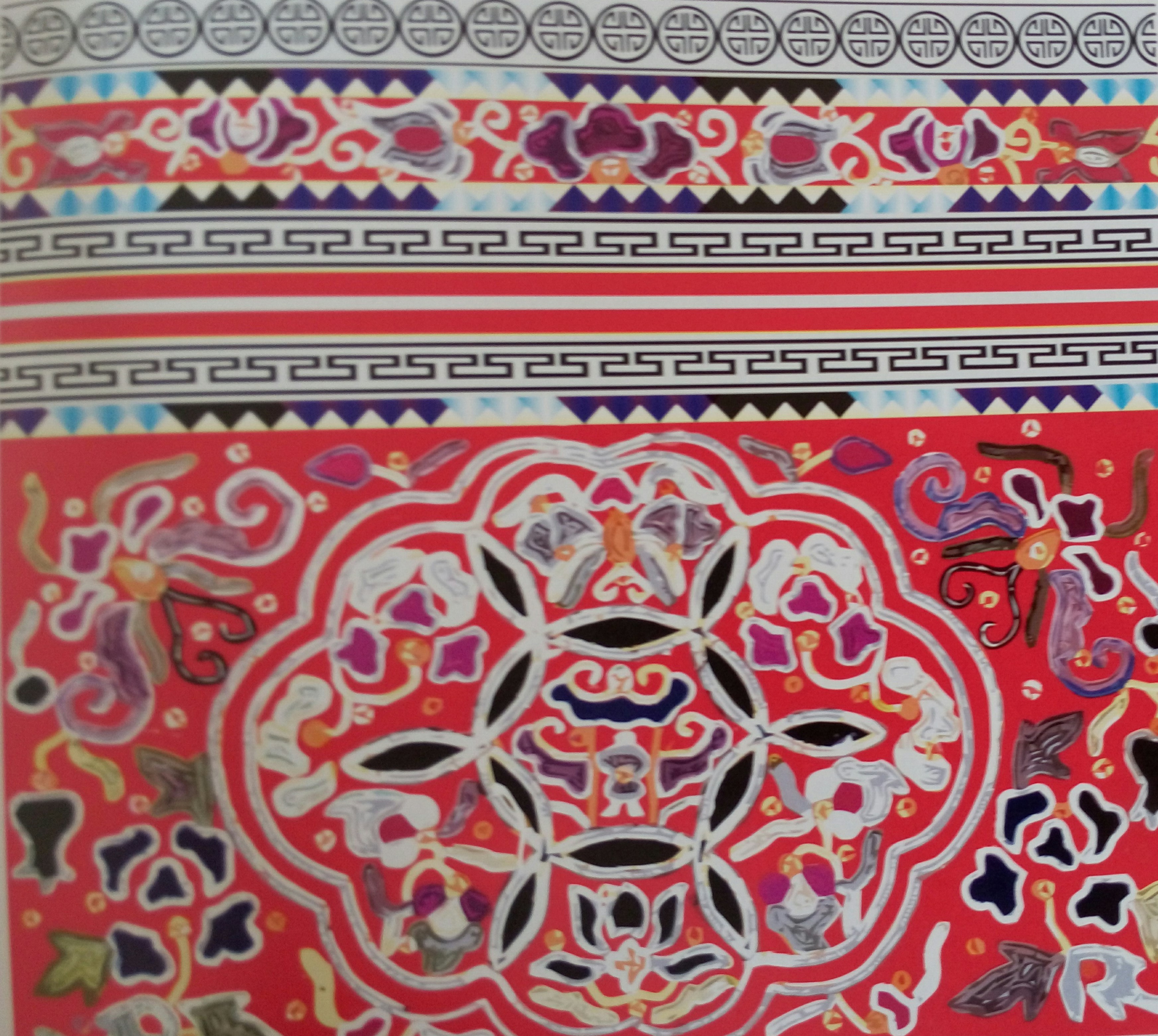 中國傳統刺繡與織物圖案