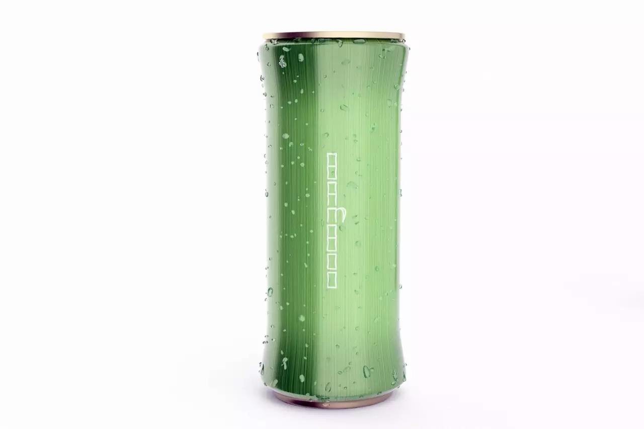 創意清涼的竹子易拉罐飲料包裝設計