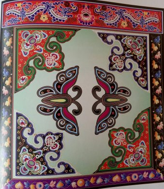 中國傳統刺繡與織物圖案