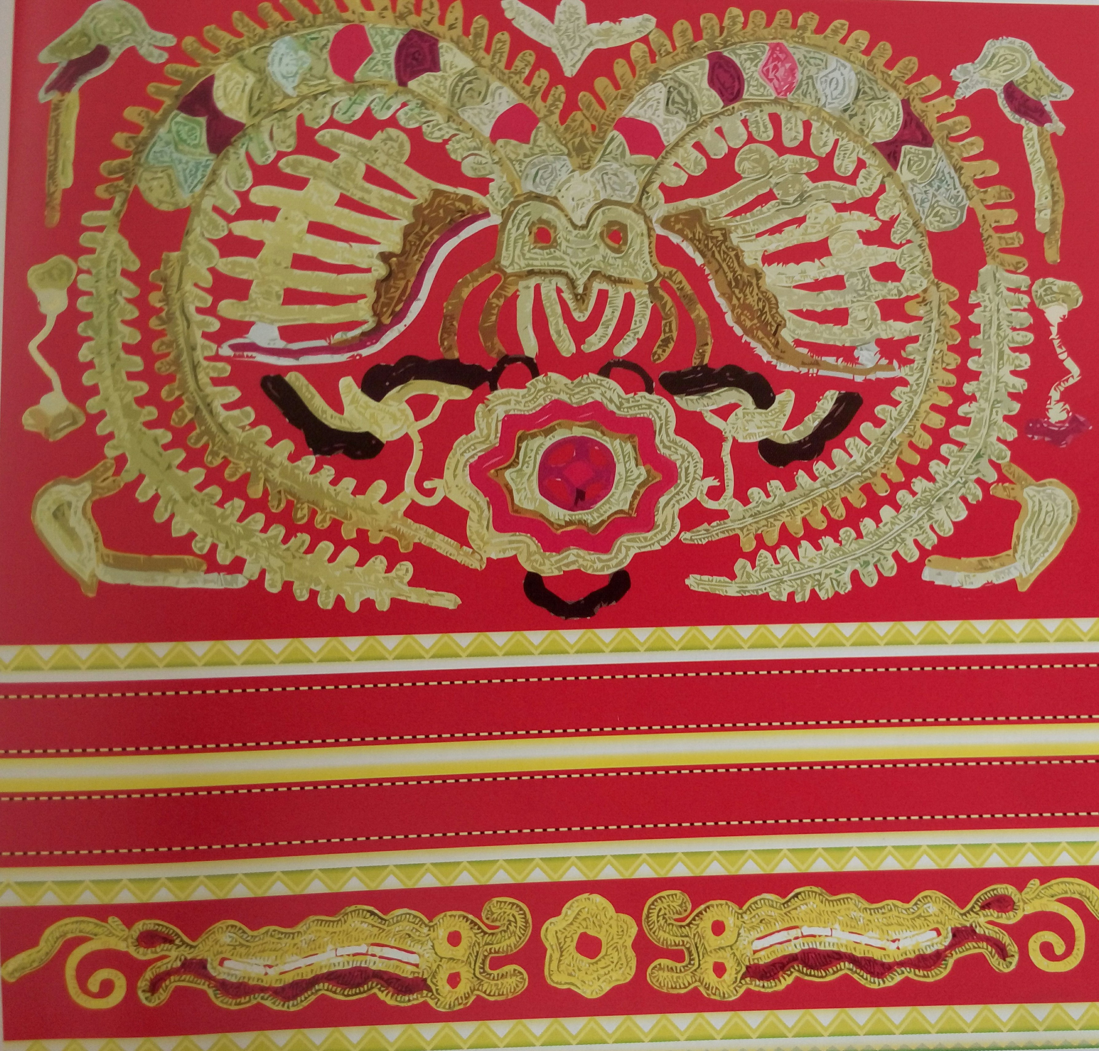 中國傳統刺繡與織物圖案