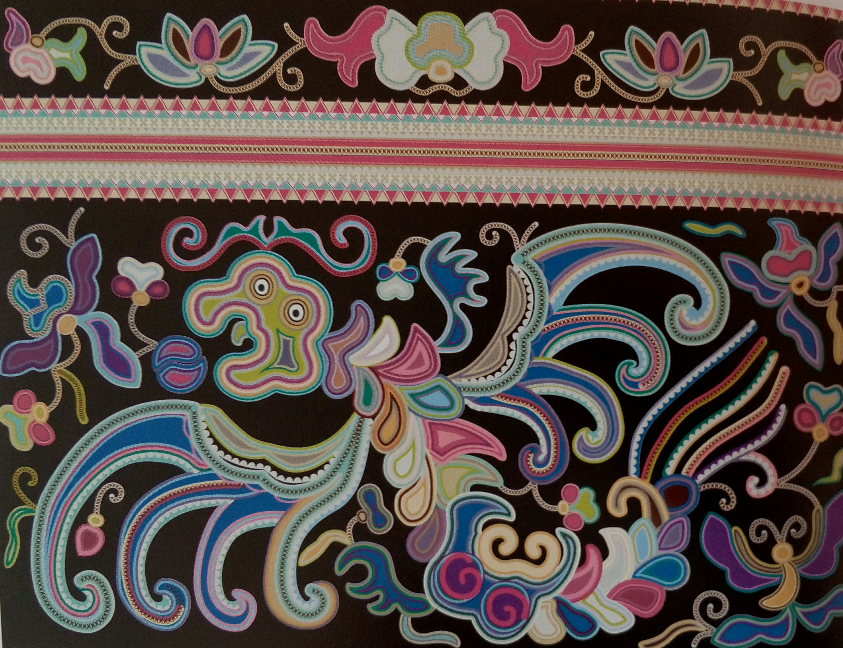 中國傳統刺繡與織物圖案