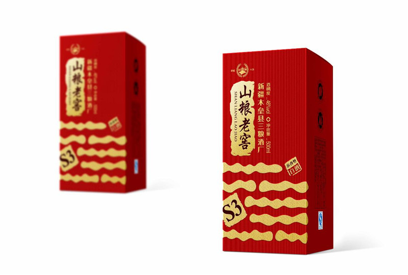 中國風(fēng)山糧老窖酒包裝設(shè)計圖片