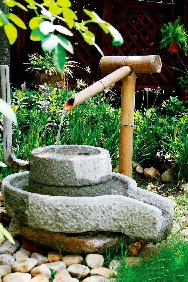 園林景觀設計：50款精致唯美的庭院小水景