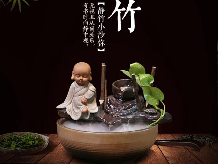 陶瓷創意流水擺件客廳噴泉,室內假山的石材禁忌
