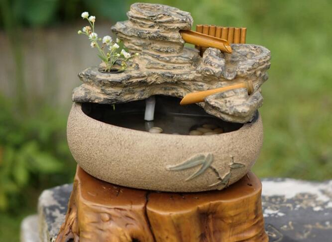 假山工藝噴泉魚(yú)池