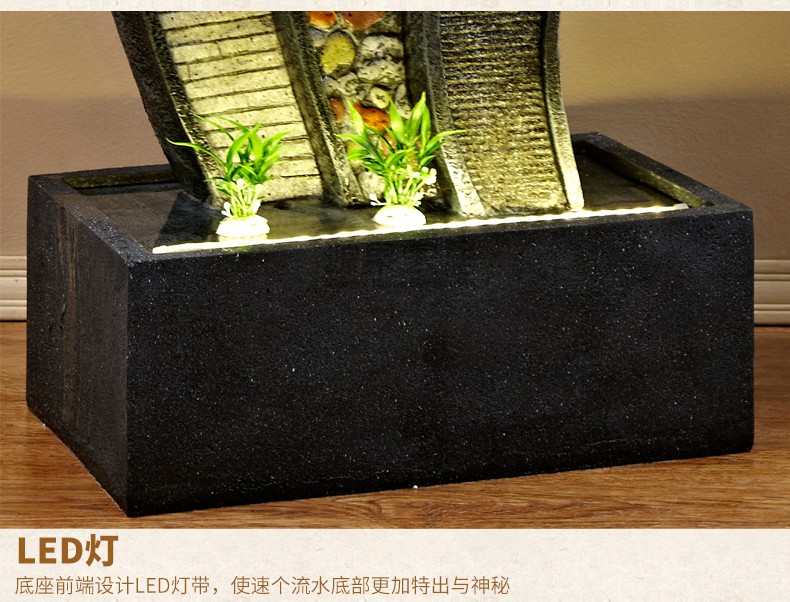 流水噴泉水景擺設(shè)落地擺件,假山石種類