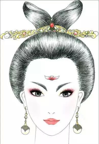 八款各朝代古裝發型：一組手繪彩鉛古裝發型