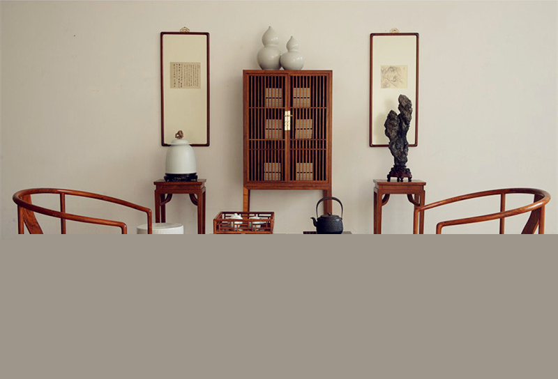 新中式古典實木矮書柜