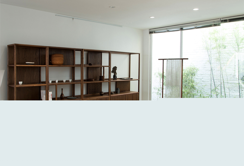 新中式榆木簡易博古架展柜家具