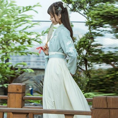 魏晉風(fēng)改良漢服古裝，漢元素夏裝襦裙圖片