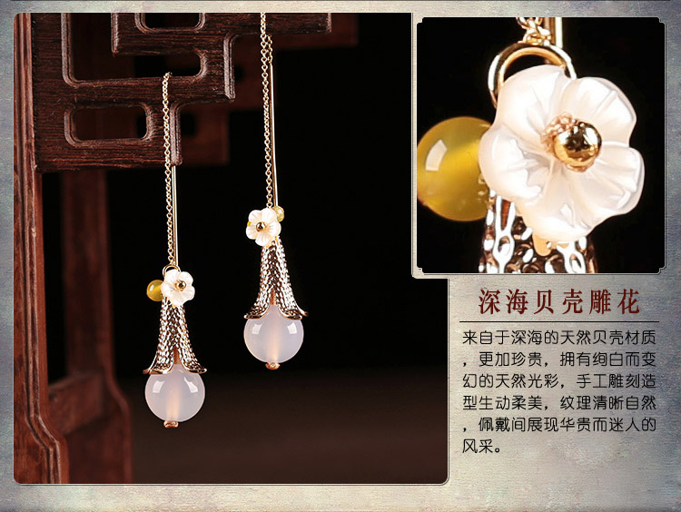雅露氣質耳環(huán)，小清新耳線氣質首飾