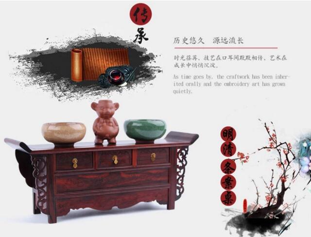 紅酸枝木家具，微縮家具案桌