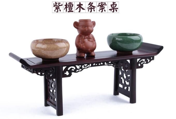 紅酸枝木家具，微縮家具條桌