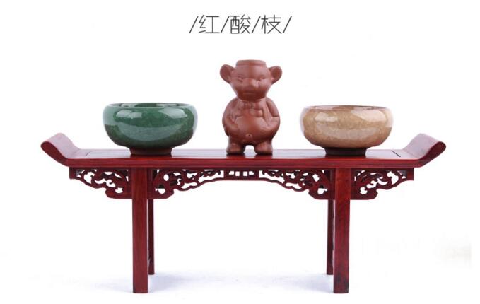 紅酸枝木家具，微縮家具條桌