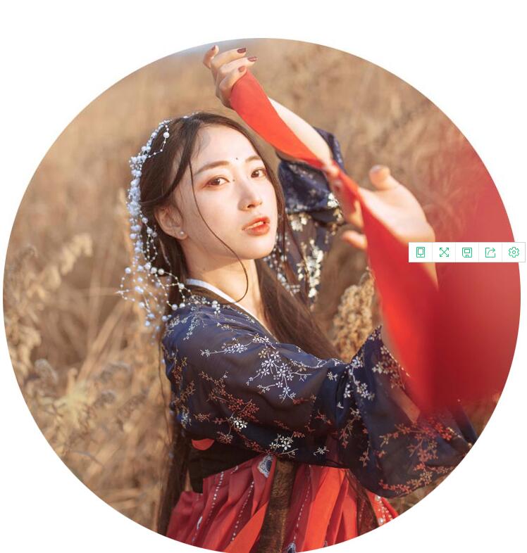 傳統齊胸襦裙，錦繡燙金刺繡漢服圖片