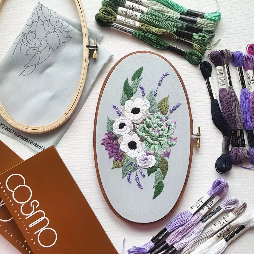唯美手工刺繡藝術：用針線填滿你的生活吧!