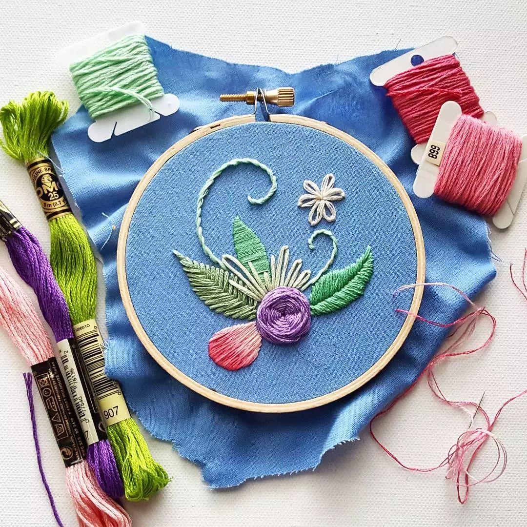 唯美手工刺繡藝術：用針線填滿你的生活吧!