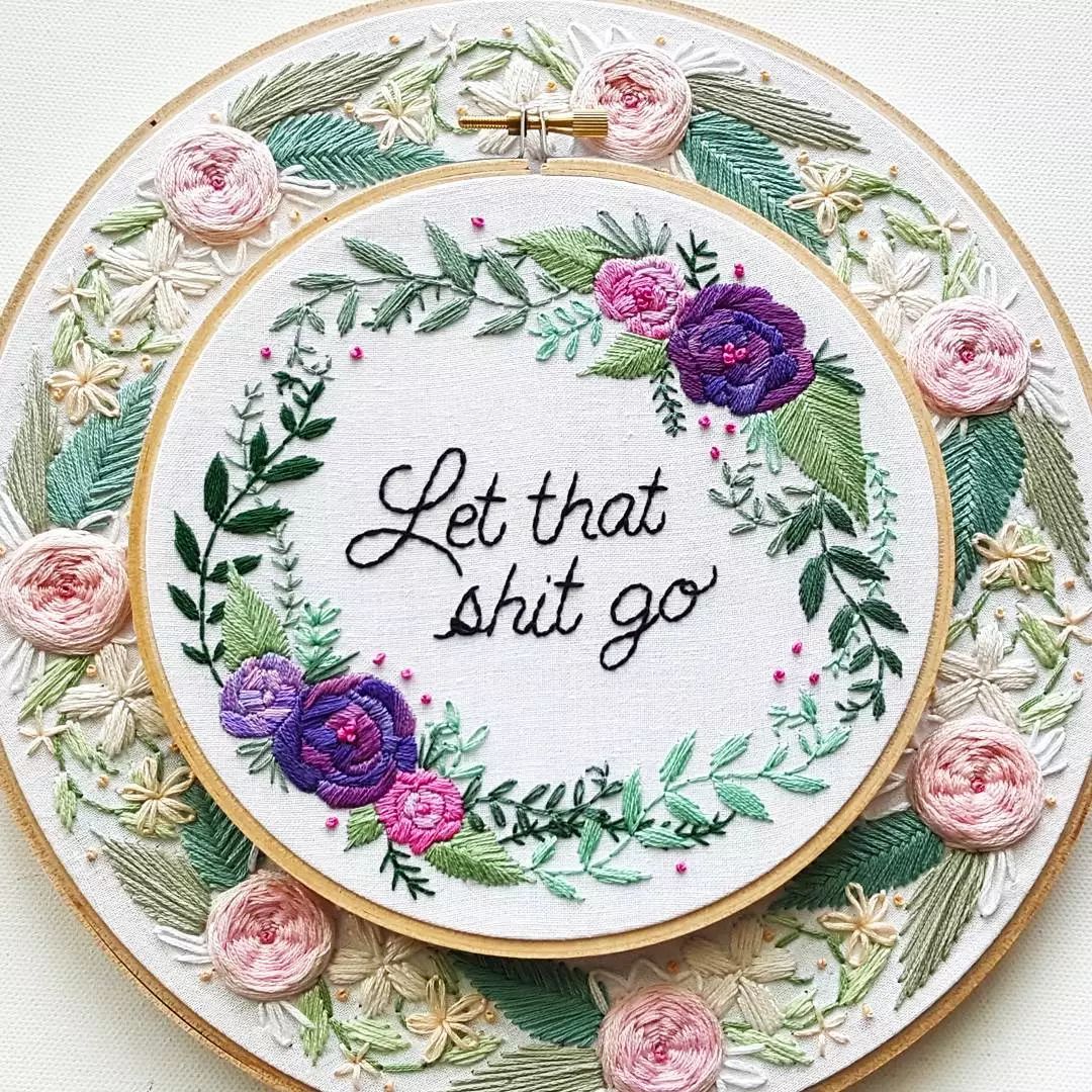 唯美手工刺繡藝術：用針線填滿你的生活吧!