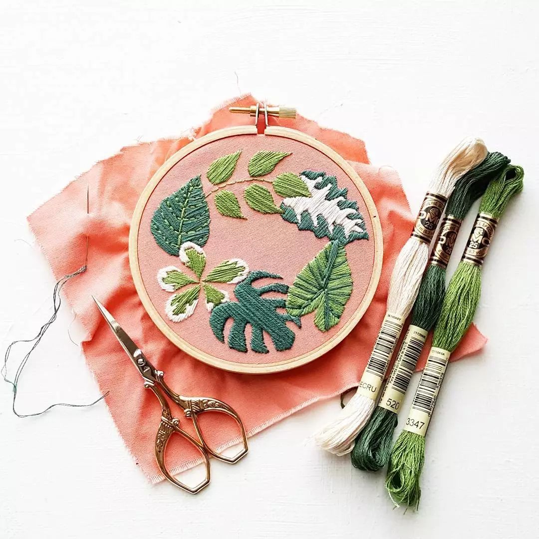 唯美手工刺繡藝術：用針線填滿你的生活吧!