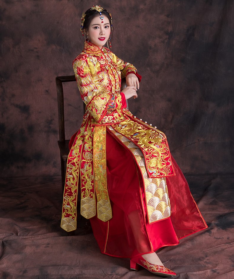 喚醒傳統(tǒng)中國風俗的唯美中式禮服新娘禮服