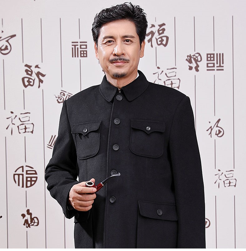 復古經典外套中式羊毛妮子男士中山裝
