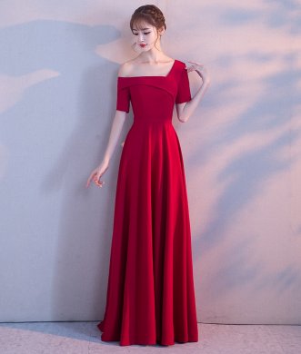 性感露肩中式禮服，甜美氣質晚禮服