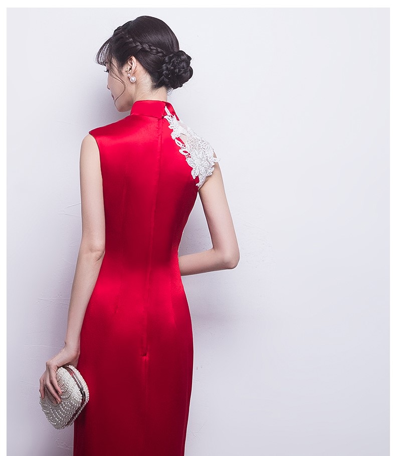 時尚典雅中式禮服，中國風優雅晚禮服