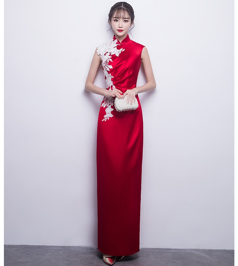 時尚典雅中式禮服，中國風優雅晚禮服