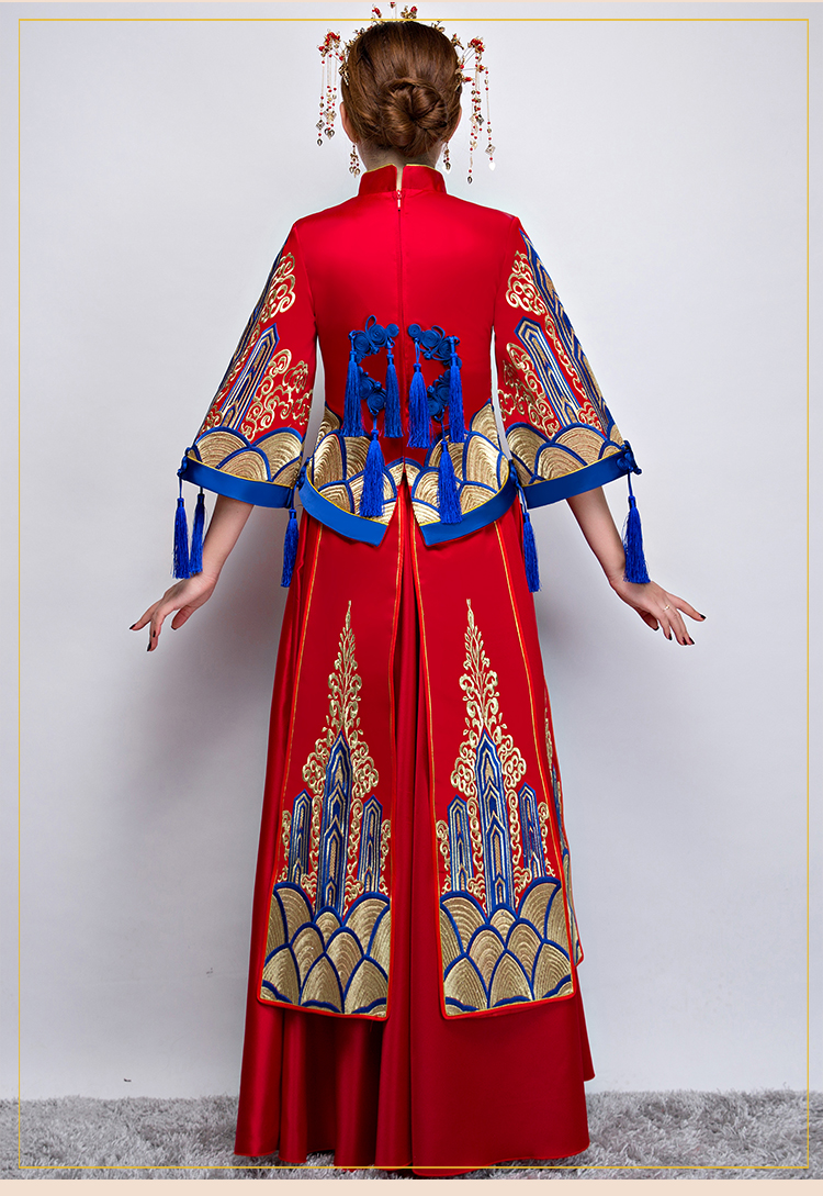 中國風中式禮服，新娘結婚禮服