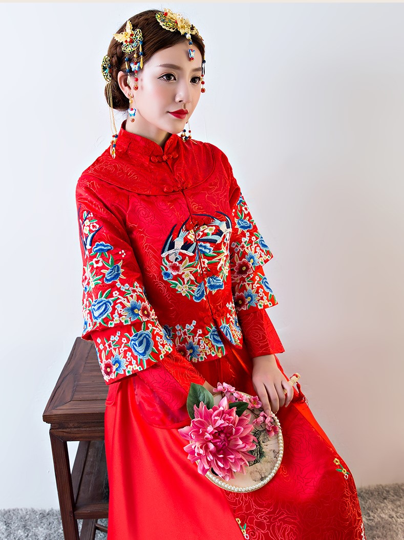 古色古香中式禮服，中國風新娘結婚禮服