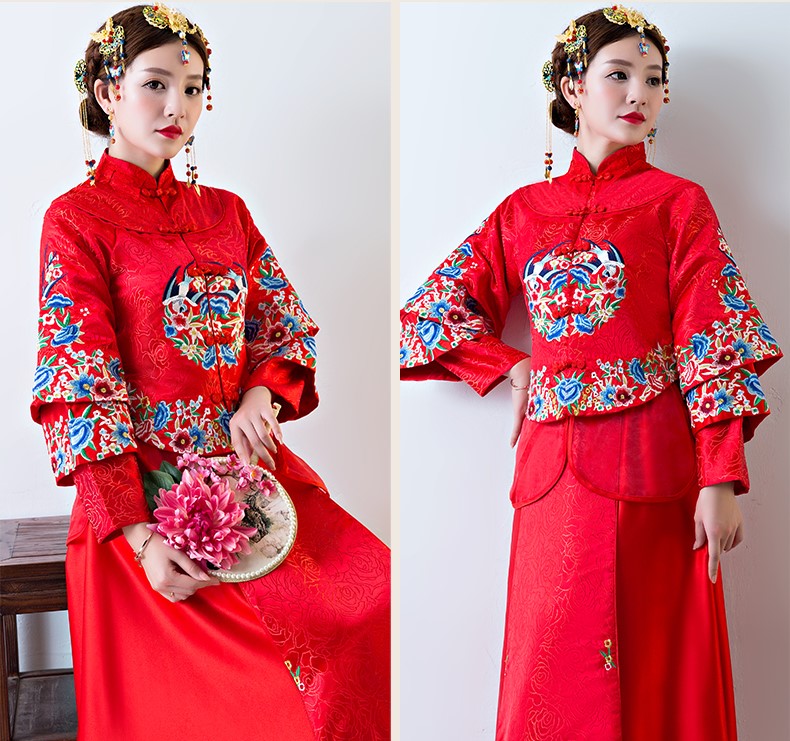 古色古香中式禮服，中國風新娘結婚禮服