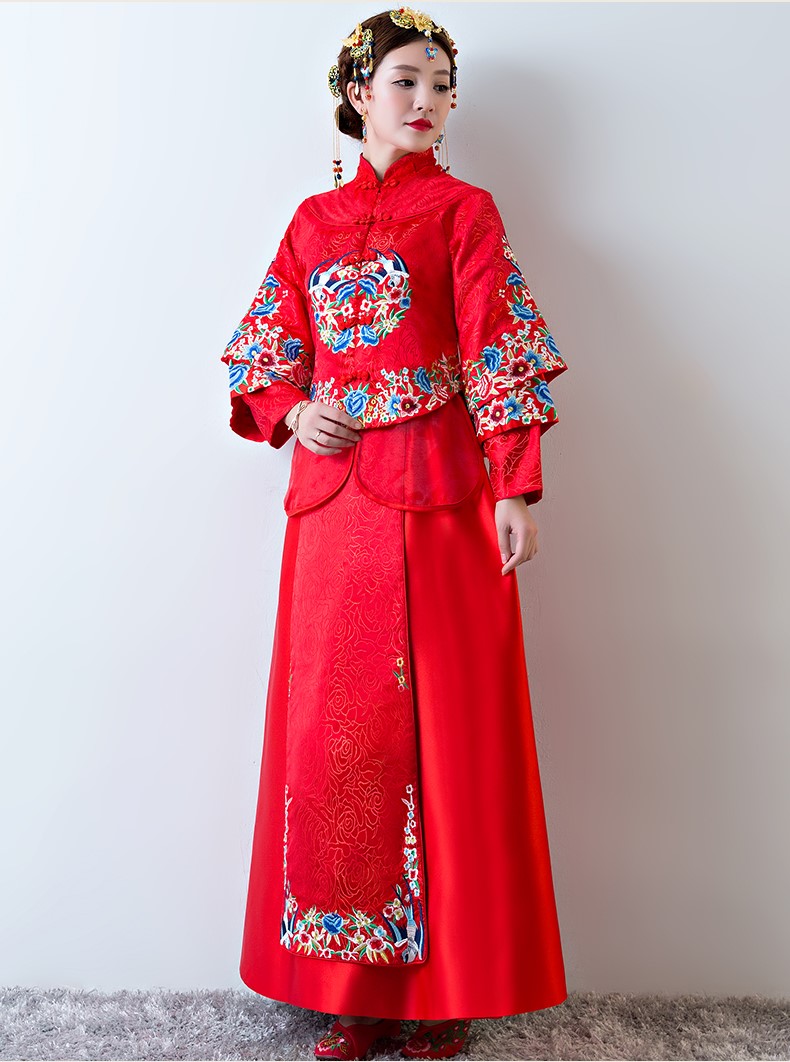 古色古香中式禮服，中國風新娘結婚禮服