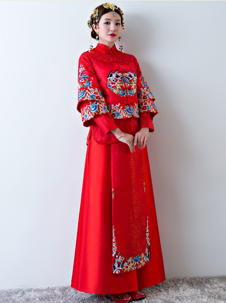 古色古香中式禮服，中國風新娘結婚禮服