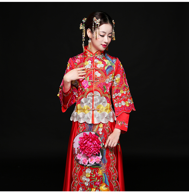 古典秀禾服中式禮服，時尚中國風新娘禮服