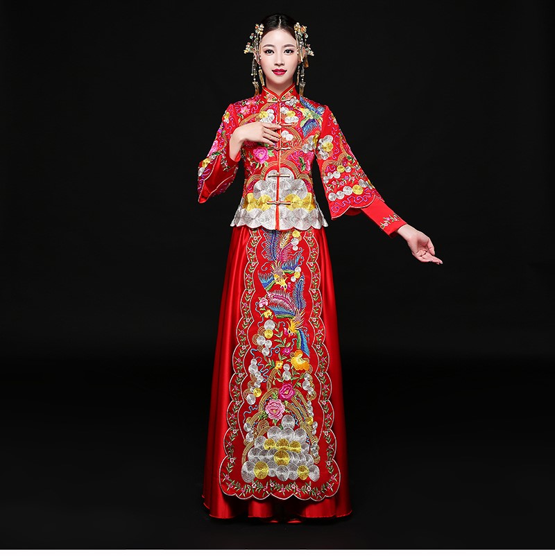 古典秀禾服中式禮服，時尚中國風新娘禮服