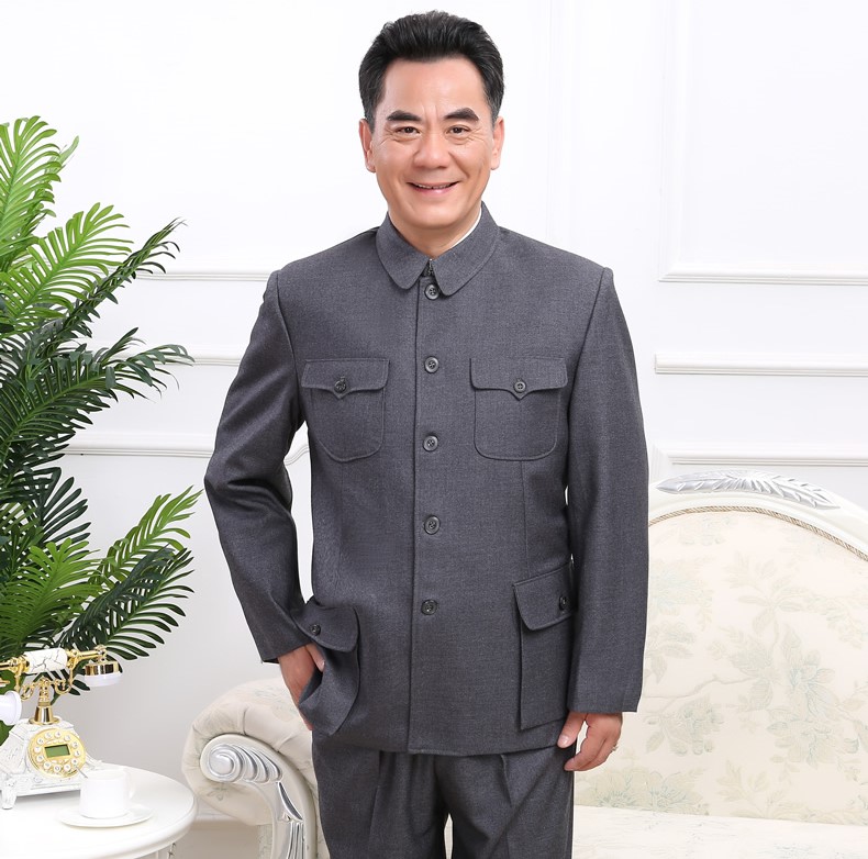 不可逾越的經典休閑中老年中山裝